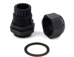 Lot of 40 1/2 ” NPT – Strain Relief, Cord Grip, Cable Gland with Lock-nut – NEW