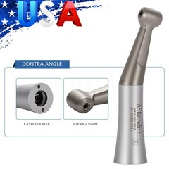 SANDENT Dental 1:1 Low Speed Handpiece Contra Angle Push Button Direct Drive