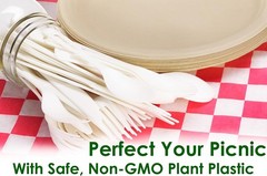 Disposable Knives Made From Non-GMO, Plant-Based, Plastic, 50 Pk. Sturdy