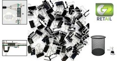Compact 96 Pack Black Mini Binder Clips – 3/4-Inch Steel Clamps for Organizing