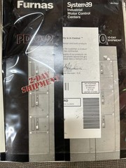 Furnas System 89 Electrical Cabinet, # 898FW1338-1 Bus 600A Vert 300 42k A600v