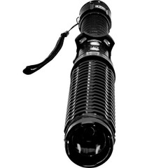 Flashlight Stun Gun Rechargeable Security Aluminum Twist of Fate 19″