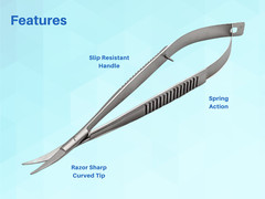 Castroviejo Scissors 5.5″ Curved Set of 3 ARTMAN
