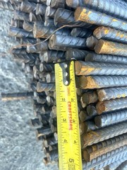 Approx. 200 Pieces #4 (1/2”) x 8’ Rebar – Construction Steel Reinforcing Bars