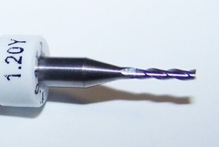1.20mm (.0472″) Carbide 3 flute endmills, long flute Kyocera 1700W0472.230