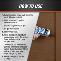 Dynaflex 230 10.1 Oz. Brown Premium Exterior/Interior Window, Door and Trim Seal
