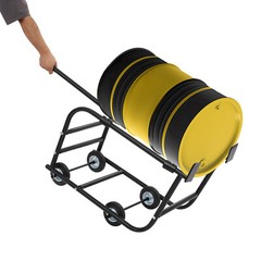 55 Gallon Drum Cradle, Movable Drum Cradle Drum Stand 600-pound Capacity