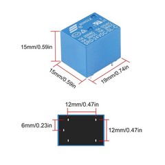 UMLIFE 12pcs SRD-24VDC-SL-C 24V 5-Pin SRD-24VDC-SL SRD-24VDC SRD-24V relays C…