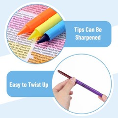 Pack Of 8 Bleed 8 No Gel Highlighter Bible Highlighters Assorted Colors