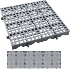 Stackable and Interlocking Heavy Duty Plastic Pallets – 3-Pack for Versatile Use