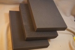 Lot 3 – Recycled Foam Gray Packing shipping Protection Medium Density Block 3x