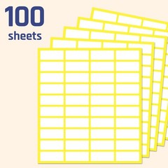 4000 Pieces, 0.75″ x 0.3″ – Small Price Stickers, White Pricing Labels | Small L