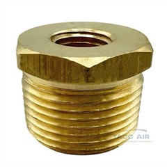 4 PC Hex Reducer Bushing 3/4″ Male x 1/4″ Female NPT Adapter Pipe Fitting Brass