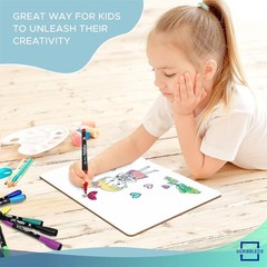 Small Dry Erase Boards 2 Pack 9×12 Double Sided Whiteboard Double Sided White Bo