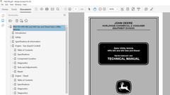 John Deere HPX 4X2 + 4X4 Gas & Diesel Technical & Operator’s Manual Set USB