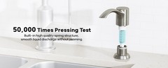Built-in Kitchen Sink Soap Dispenser with Extension Tube Kit – Brushed Nickel