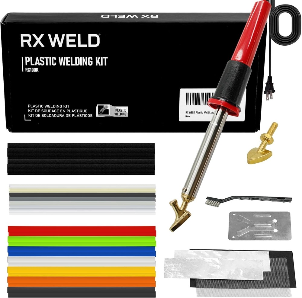 RX WELD Plastic Welding Kit,100W Welder,Plastic Repair Kit for…