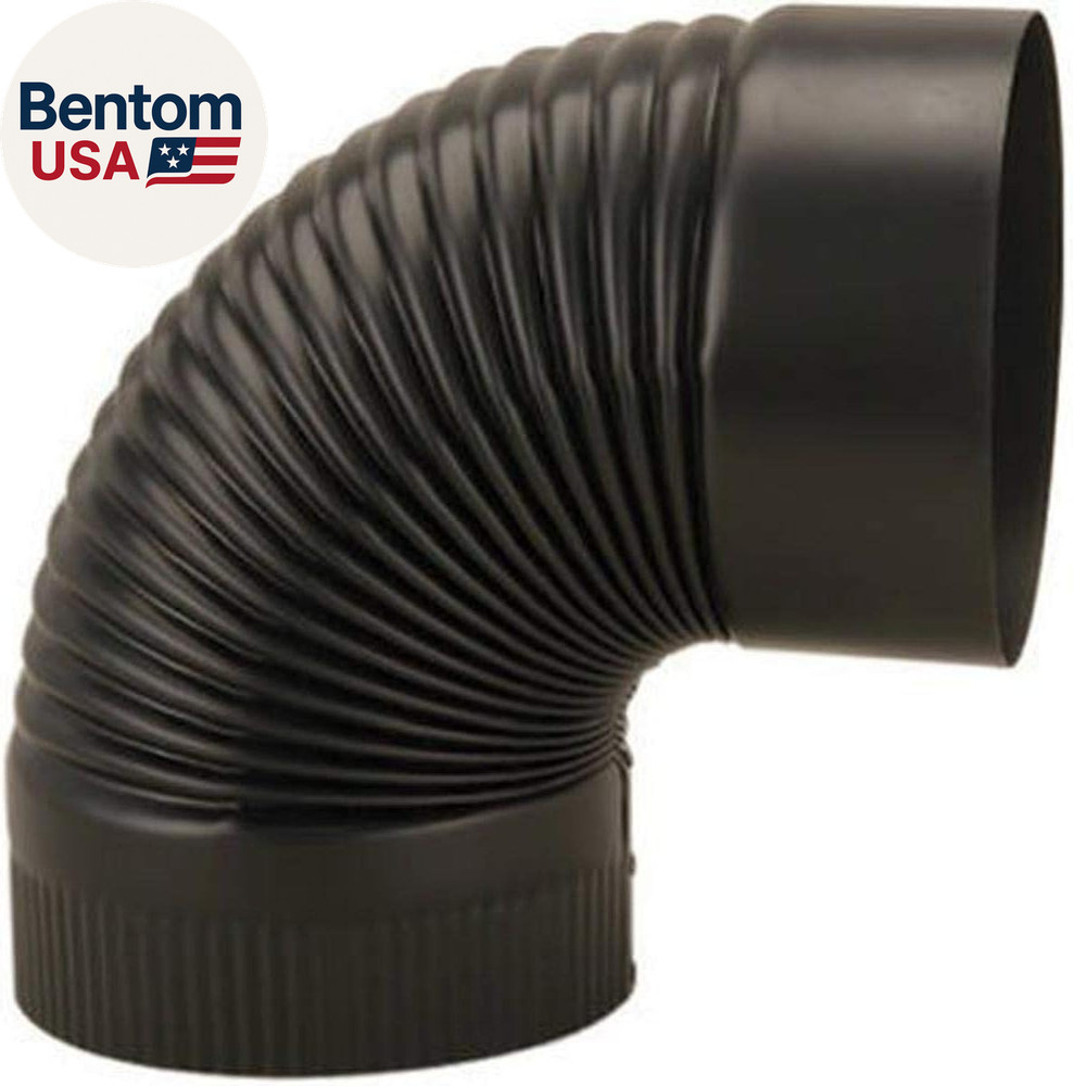, Black UNITED STATES HDW BM0023 6″ Corrugated Elbow, 1