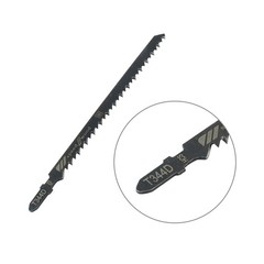 Hitefu 5PCS T344D T-Shank Jigsaw Blades, 6 Inch High Carbon Steel Long Black
