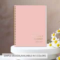 2026-2027 Monthly Planner – Jan.2026 – Dec. 2027, 2 Year Calendar Pink
