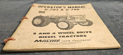 Minneapolis Moline M-705 M-706 Operator’s Manual 2&4 Wheel Drive Diesel Tractors
