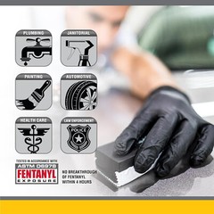 SAS Raven Black Nitrile Gloves Powder Free New 7mil Version (100 Gloves Per Box)