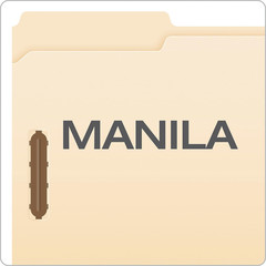 Manila Fastener Folders, Legal Size, 2 Fasteners, 1/3 Cut, 50/BX (FM313EE)