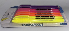 Promarx Glowline 1pk 8pcs MultiColor Durable Fiber Tip Highlighters-NEW-SHIP24HR