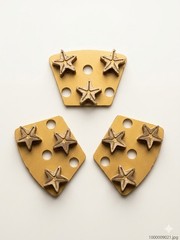 3 Pc High-Performance Trapezoid 16/18 SSB Triple Star-Seg Diamond Grinding