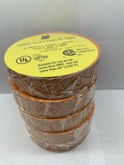 VINYL PVC ELECTRICL TAPES, FLAME RETARDANT, 3/4″ X 66′ ORANGE 1 ROLL