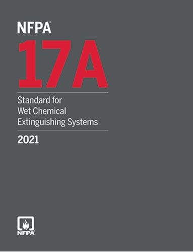 NFPA 17A Standard for Wet Chemical Extinguishing Systems 2021 PB