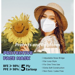 50/100 PCS KN95 Face Masks Protective 5-Layer Disposable Respirator US Seller