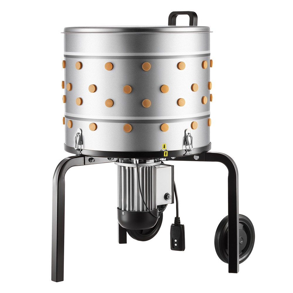 VEVOR 19.7″ Electric Chicken Plucker Machine 750W & 275RPM 114 Fingers & Wheels