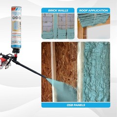 Adhesive Guru Quick Coat Closed Cell Spray Foam Insulation Kit(36×32.8oz-720 Brd