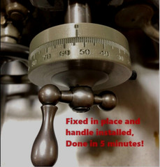 South Bend 9/10K lathe Cross Feed Large 3″ dial, easy read (Fits over 1.75 dial)