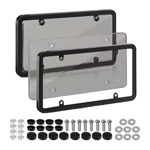 6.3” Clear Reflective Anti Speed Red Light Toll Camera Stopper License Plate Fr