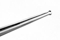 2 Fiber Grip Tweezers Cross Locking Straight & Bent Wire Holding Slotted Tweezer