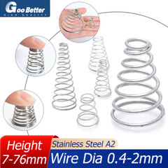 Cone Springs Conical Compression Spring Pressure Wire Dia 0.4-2mm Stainless A2