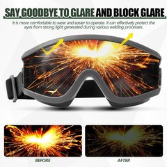 Welding Goggles Welding Safety Glasses Shade 5 IR Lens Cutting Torch Goggles …