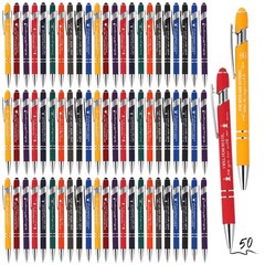 50Pcs Christian Pens Gift Bulk Bible Verse Inspirational Ballpoints Screen Touch