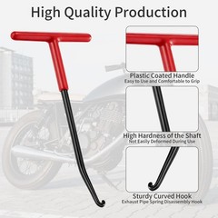 2 Pcs Exhaust Spring Puller Tool,T Shaped Handle Exhaust Pipe Spring Puller,E…