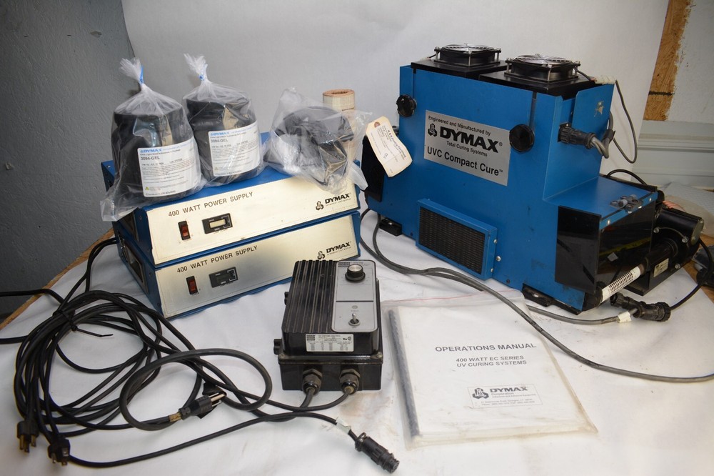Dymax UVC Compact Cure 37861 (2) 400 Watt Power Supplies Bodine FPM 3490-GEL