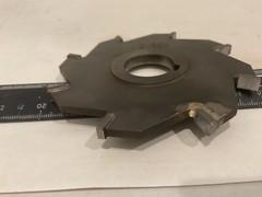 Refurbished 4″ X .240″ X 1″ Carbide Tipped Straight Side Cutter, 8 Tooth