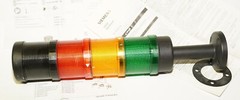 Siemens 4 Stack Signal Light Warning Alarm 8WD4-408-OAD Green Yellow Red Black
