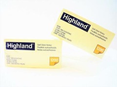 (48-Packs of 100 Sheets) Highland Self-Stick Notes 3″ x 3″ Yellow Sticky #6549