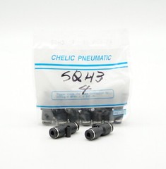 CHELIC SQH3 4 Ø4-Ø4 Push to connect Straight union Fitting (10 PCS PER BAG)