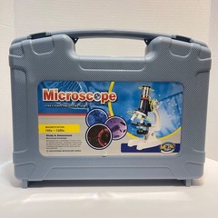 Kids Educational Microscope Kit 100x–1200x Magnification STEM Science Set Case