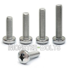 M1.6 / 1.6mm Small Phillips Pan Head Machine Screws, Stainless Steel, DIN 7985