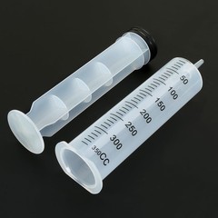 5pcs 350ml Syringe, Extra Large Plastic Syringes for Glue 350 ml, Clear