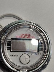Digital Panel Mount Thermometer 1EPF4, 2″ Gauge, 39″ RTD Probe, -40° to 120° F